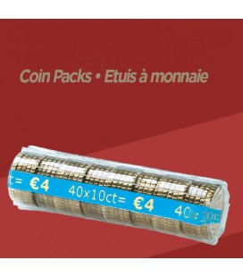 100 Étuis à monnaie - 0.10 € PET